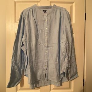 GAP Blue Casual Button Down Shirt with Long Sleeves
